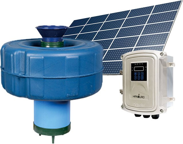 XMSJ Schwimmende Teichbelüfterpumpe 750W 48V DC Blau Fischzucht-Sauerstoffgenerator für Aquakultur-Wasserbelüftung - Bild 1