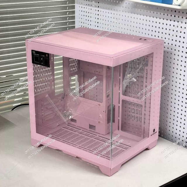 Rosa Computer-Gehäuse mit Meerblick-Design für Micro-ATX Mainboards und 240er Wasserkühlung - Bild 1