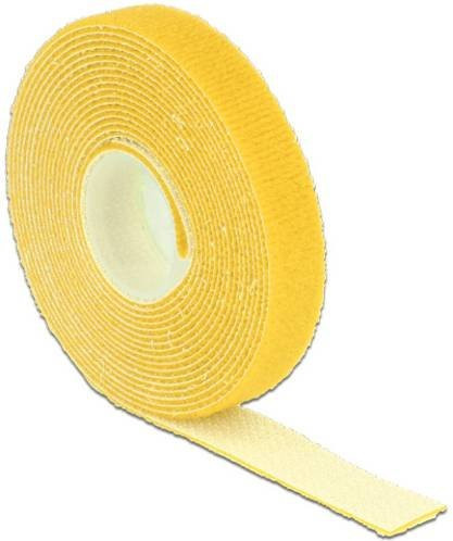 Delock 18734 Klettband zum Bündeln in Gelb, Länge: 3 m, Breite: 13 mm - Bild 1