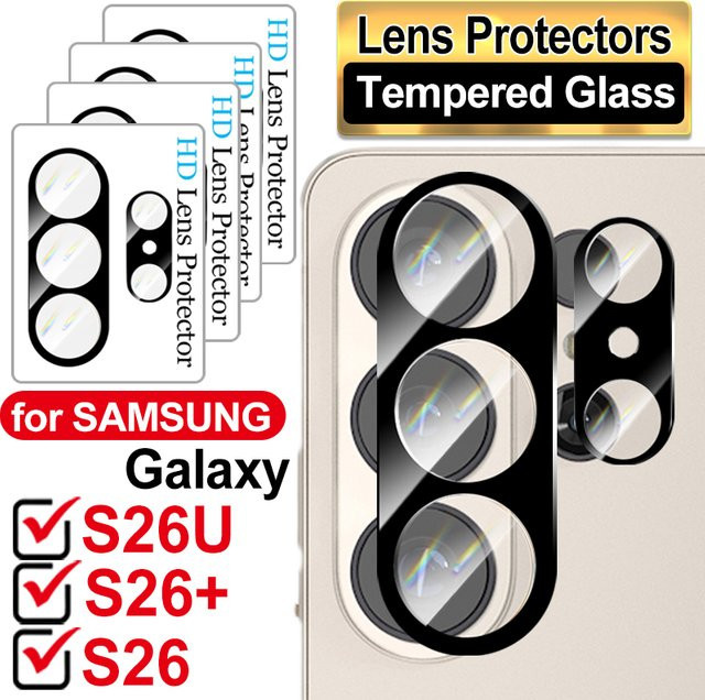 Len Glass Cap Kameraobjektivschutz für Samsung Galaxy S26 Plus Ultra, transparente Anti-Kratz-Abdeckung - Bild 1