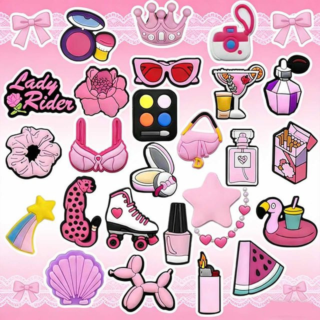 Schuh-Charms Nagellack Parfüm, Rosa, Damen - Bild 1