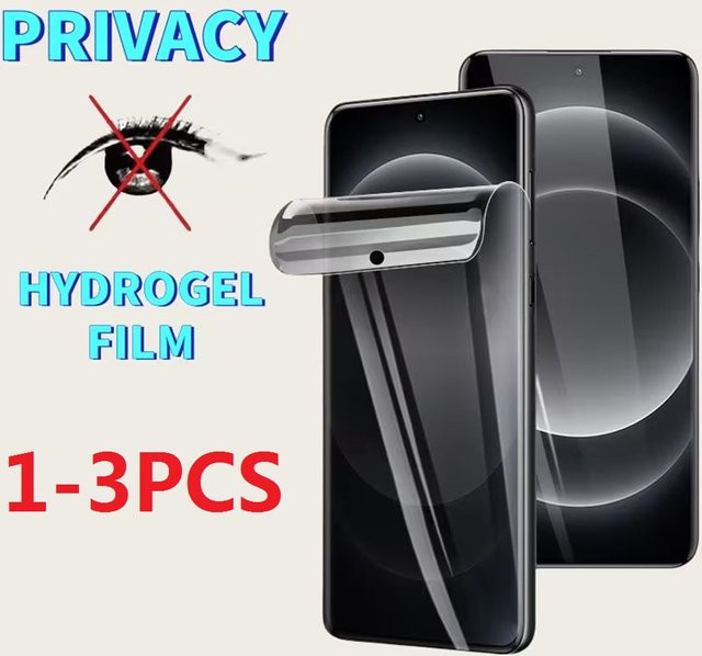 Anti-Spionage Hydrogelfolie Sichtschutz-Displayschutzfolie für Samsung M21s, M31 Prime und M32 4G/5G, transparent - Bild 1