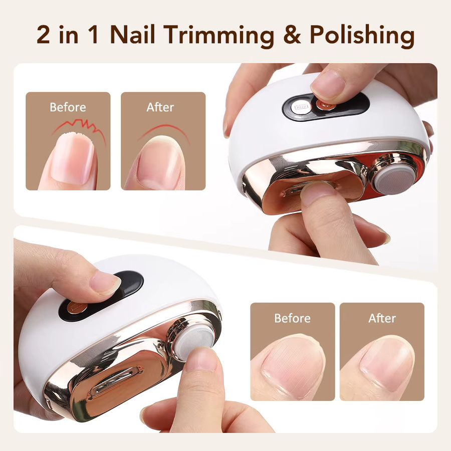 Ms.Dear Elektrischer Nageltrimmer mit LED-Licht, Unisex, Glänzend - Bild 3