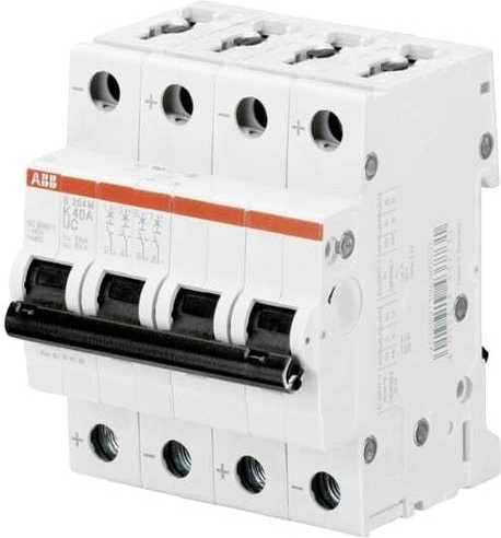 ABB S204M-K10UC Leitungsschutzschalter 4-polig 10A weiß - Bild 1