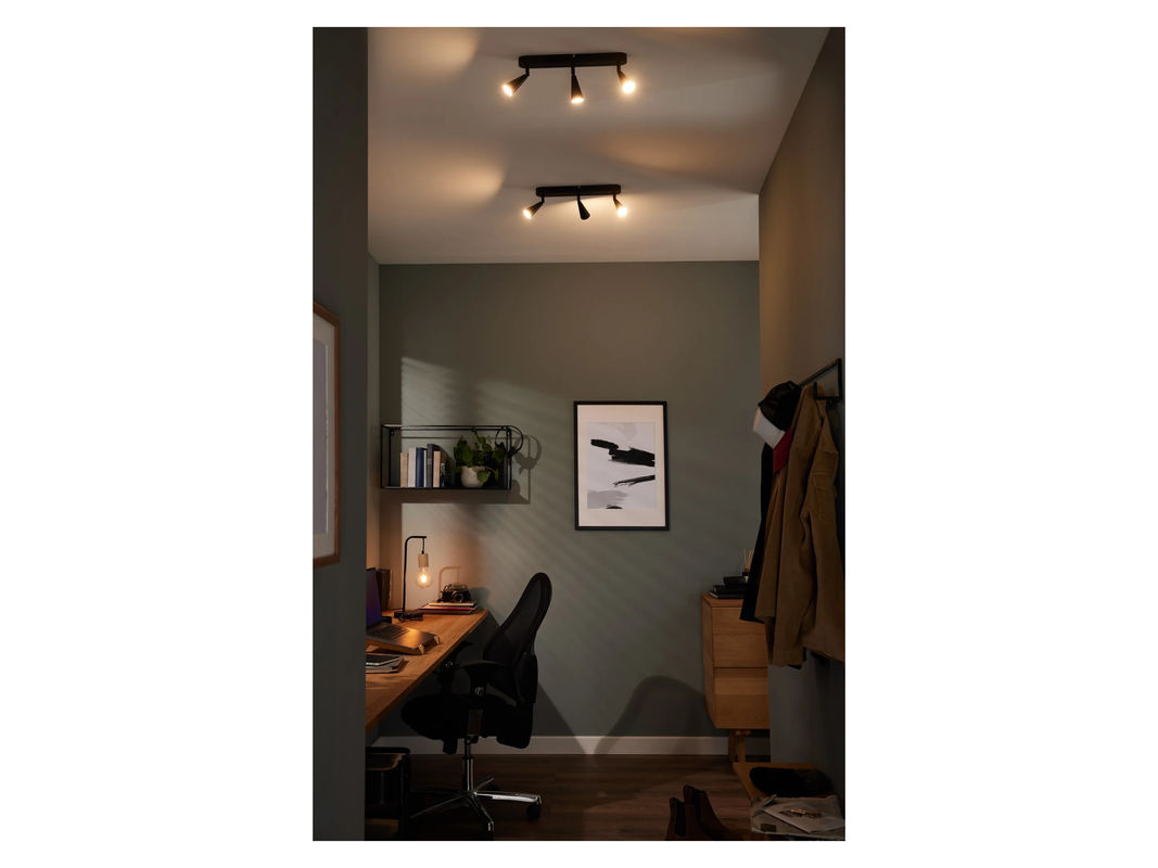 LIVARNO HOME Deckenspot Wand- und Deckenschiene 3-flammig in Schwarz, oval mit LED-Technik - Bild 4