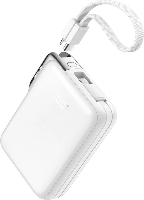 Joyroom Externer Akku JR-PBF27 Pro in Weiß mit 10000mAh, 30W, QC + PD sowie 1 x Lightning und 2 x USB-C Anschlüssen - Bild 1