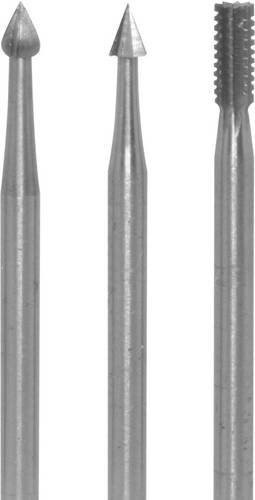 Donau Elektronik 1701 Frässet in Silber mit einem Schaftdurchmesser von 2,35 mm und einem Durchmesser von 2,3 mm - Bild 1