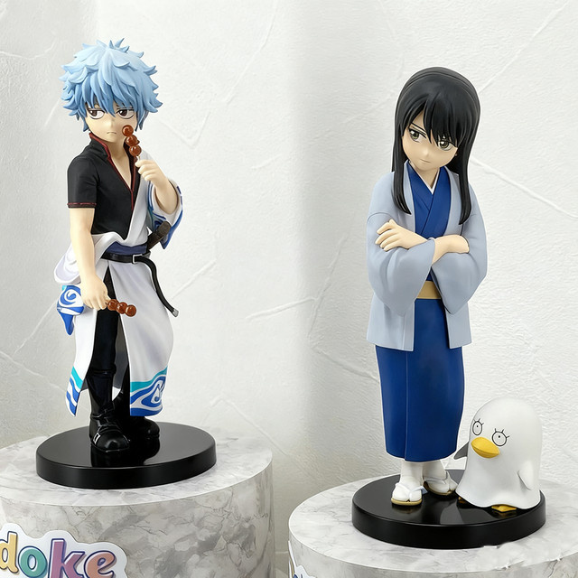 Bandai Gintama Sakata Gintoki Katsura Kotarou, Anime Figur, 14cm - Bild 1