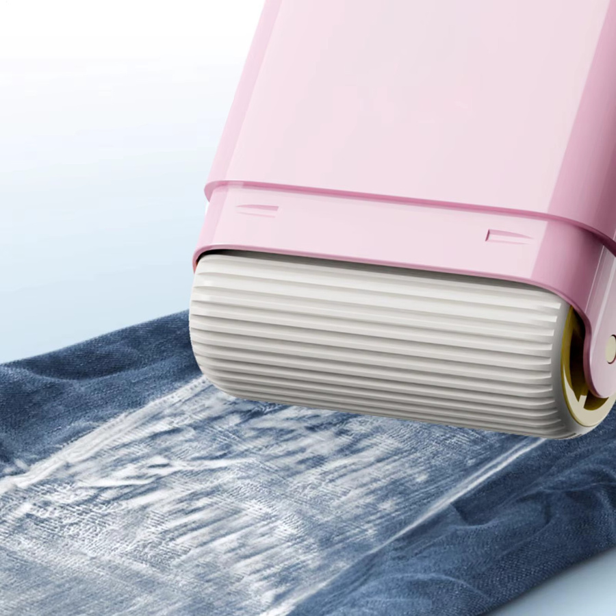 MOZHOU Rollseifenbox mit Bürste in Pink für Wäsche und Handwäsche mit Abtropf- und Anti-Schaum-Funktion - Bild 3
