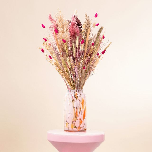 Trockenblumenstrauß Fluffy Flowers von BLUME2000 in Pink und Multicolour - Bild 1