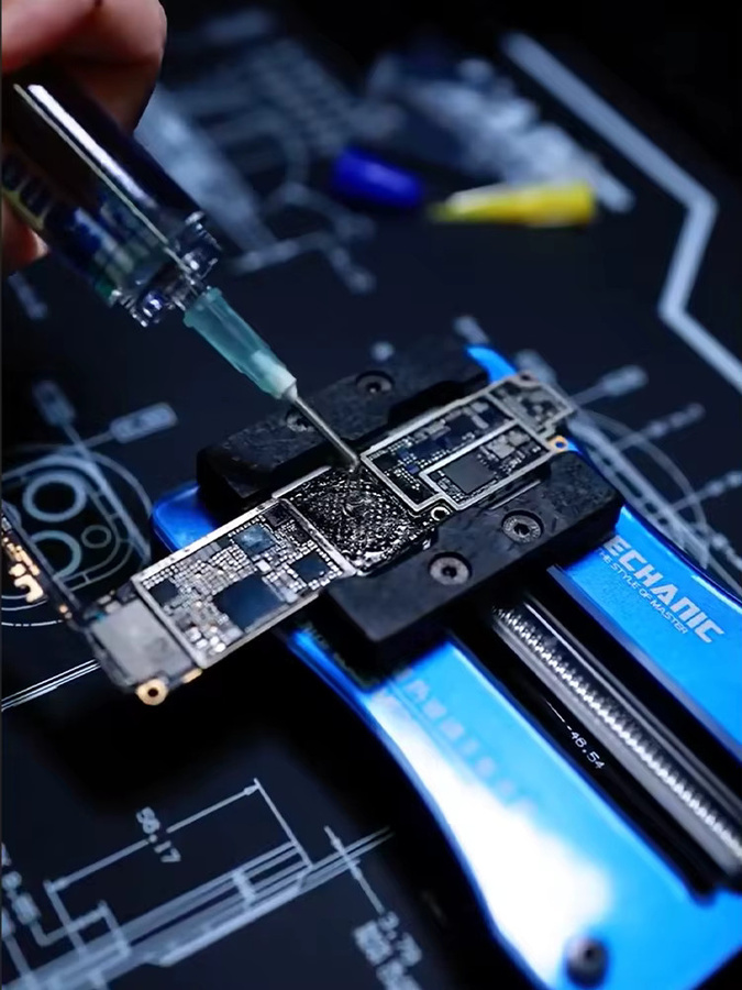 MECHANIC M35 Nano Flux Hochleistungs-Flussmittelpaste mit 98% Aktivität für CPU LED BGA Chip und Motherboard Reparatur, transparent - Bild 1