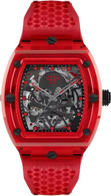 Philipp Plein Herrenuhr Automatik, Edelstahl, 44 mm, Schwarz, 5 ATM - Bild 1