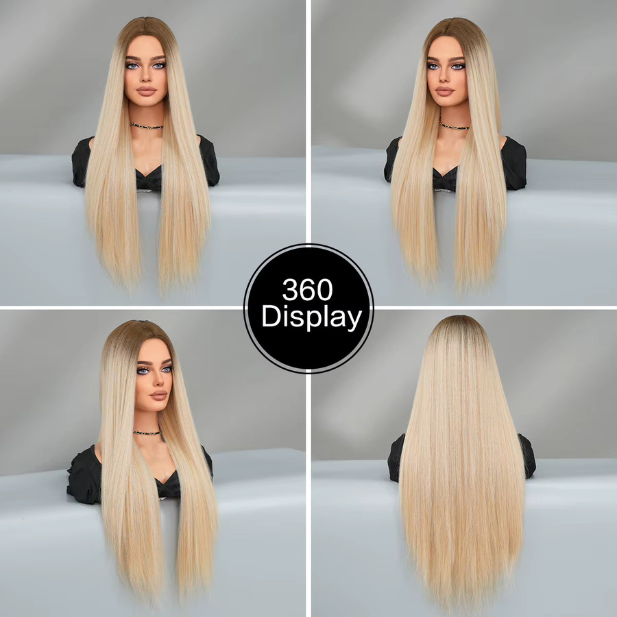 Namm Perücke, lange blonde synthetische Haarperücke für Damen - Bild 4