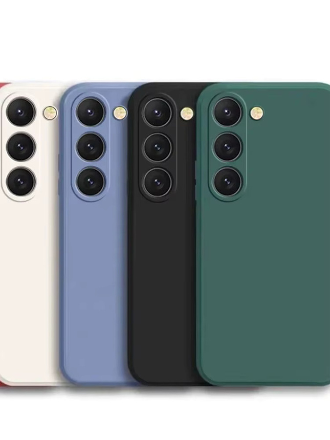 Silikon Schutzhülle mit weichem Flanell-Innenfutter für Samsung Galaxy A72 A71 A51 A42 A36 A35 A34 A33 A32 4G in Schwarz - Bild 5