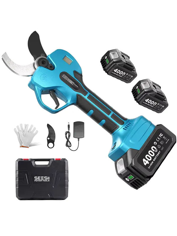 Seesii Bürstenlose Elektrische Gartenschere 800W mit 50mm Schneidkapazität in Blau, kompatibel mit Makita LXT 18V Akku, ideal für Obstbäume und Bonsai - Bild 7
