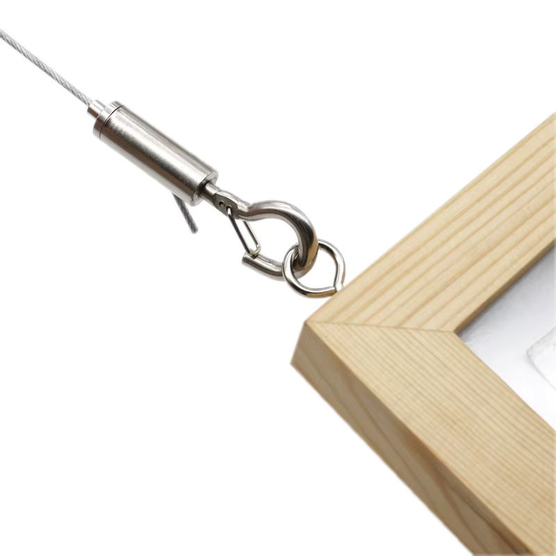 Lekefever Multifunktionaler Federhaken in Silber für Zelt und Markise zur Drahtseil-Takelage für 1.5/2/3/4/5mm - Bild 2