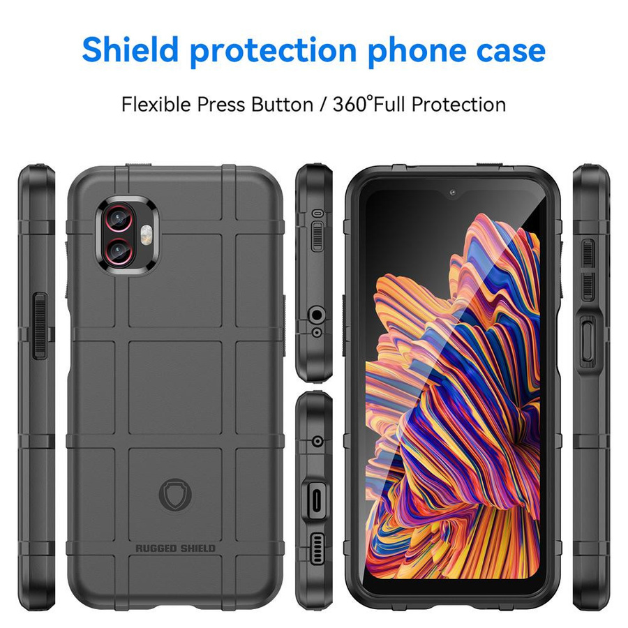 Robuste Stoßfeste Schutzhülle aus Silikon und TPU für Samsung Galaxy Xcover 6 Pro in Schwarz oder Grün - Bild 1