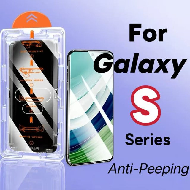 Samsung Sichtschutz Displayschutzfolie aus gehärtetem Glas für die Galaxy S-Serie in Transparent - Bild 1