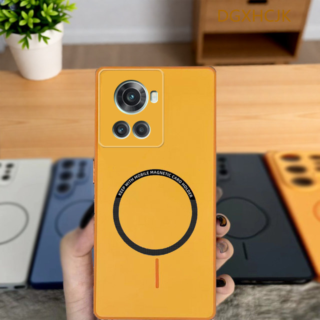 Stoßfeste magnetische Hartsilikon-Handyhülle für OnePlus 10R und OnePlus Ace in Multicolor - Bild 1