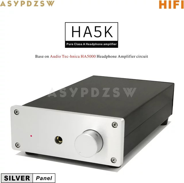 HA5K FET Pure Class A Kopfhörerverstärker von Audio-Technica in Silber auf Basis der HA5000 Amp-Schaltung - Bild 1