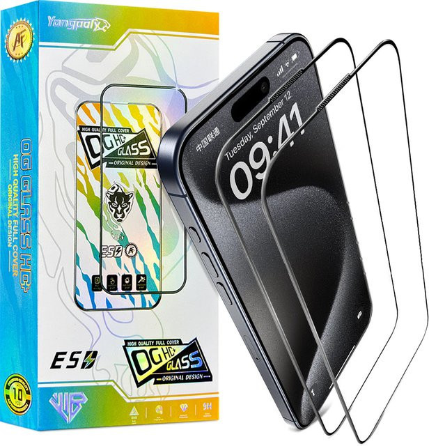 10er Set NYFundas Gehärtetes Glas Display Schutzfolie Transparent für iPhone 17 Air 16 Pro Max 15 Plus 14 13 12 11 X XS XR - Bild 1