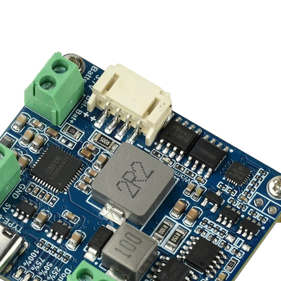 Solarstrom-Managementmodul DC 6-24V mit geregeltem 5V 3A Ausgang, Solarladeregler mit MPPT, PD, QC, FCP und SFCP Typ-C-Ladung in Blau - Bild 5