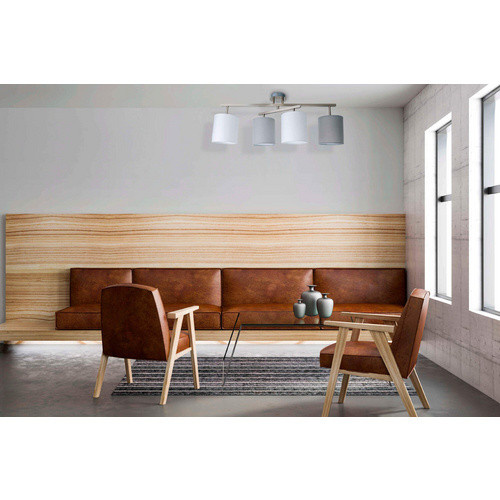 Näve Deckenleuchte Tilde 4-flammig silber aus Metall, Textil und Kunststoff, B/H/T: 29 x 33 x 82 cm, E27 - Bild 3