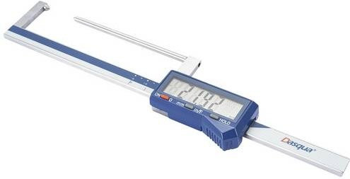 Dasqua 1804-1030 Digitaler Messschieber aus Edelstahl in Silber, Messbereich 80mm - Bild 1