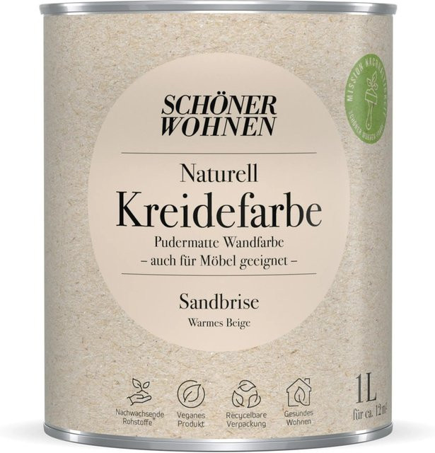 Schöner Wohnen Kreidefarbe Naturell Sandbrise Beige - Bild 1