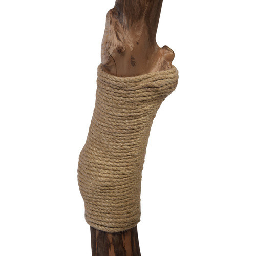 Dobar Design-Katzenmöbel Sunny Kratzbaum aus Pappelholz und Naturholzstämmen in Braun B/T/H: 50 x 40 x 104 cm - Bild 3