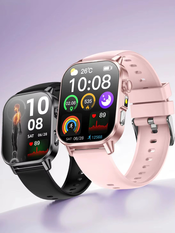 LIGE Smartwatch, Schwarz, Silikon, Unisex - Bild 6