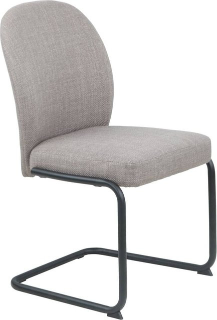 Hela Schwingstuhl Karen II 2er-Set in Schlamm aus Webstoff mit Metallgestell B/H/T: 53 x 90 x 62 cm - Bild 1