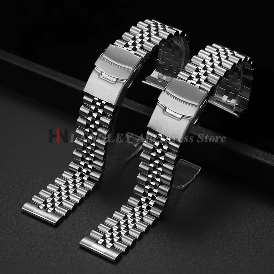 langley Uhrenarmband Edelstahl, Silber, Herren - Bild 2