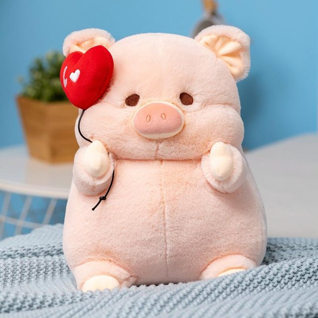 Yiran Health & Beauty Rosa Sparschwein Puppe Plüschtier, 20cm, ab 3 Jahren - Bild 1