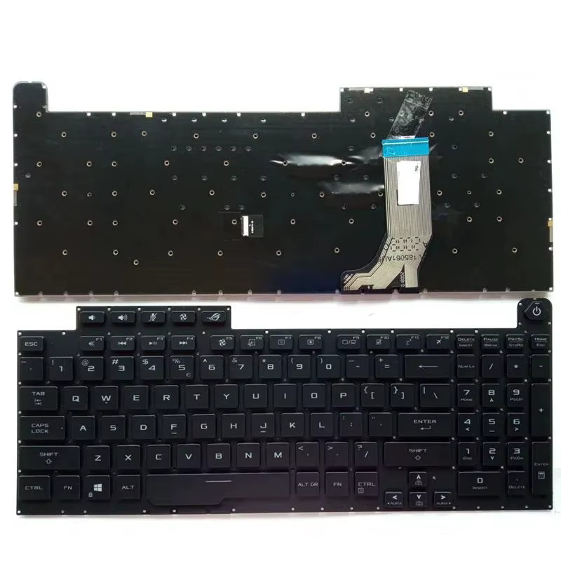 Asus ROG Strix G731 Gaming-Laptop-Tastatur mit Hintergrundbeleuchtung, Farbe: Schwarz, Layout: QWERTY US - Bild 2