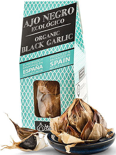 Compania Norteafricana de Comercio Schwarzer Knoblauch fermentiert Bio 2 x 40 g - Bild 1