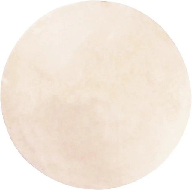 vidaXL Teppich HUARTE Kurzflor in Beige, rund, Ø 160 cm, weich und waschbar - Bild 1