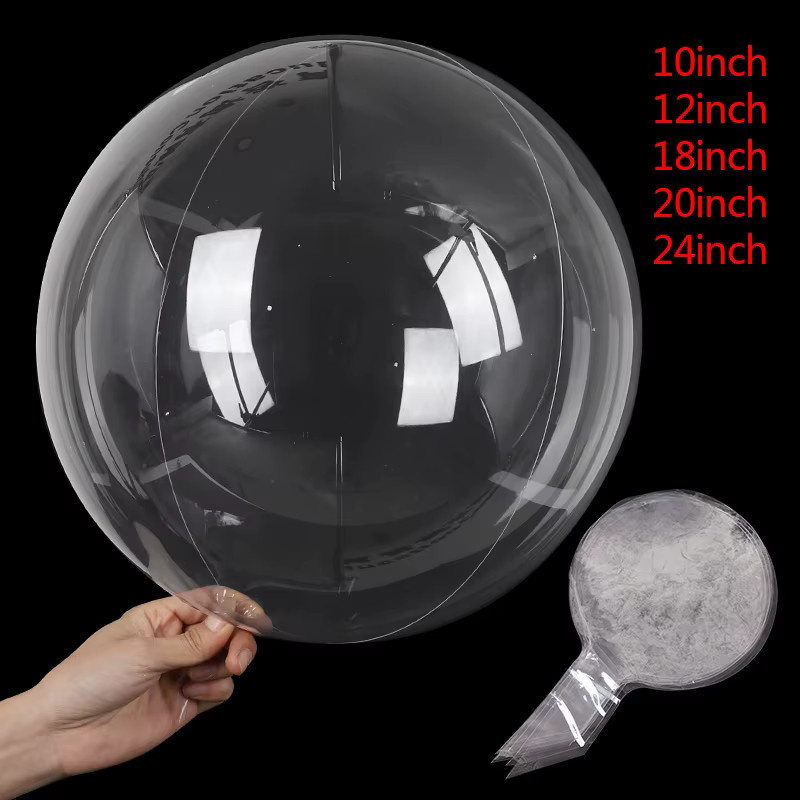 10 Stück ZQNYCY Transparente Latex-Blasenballons in Rundform für Hochzeiten, Geburtstage und Partys - Bild 4