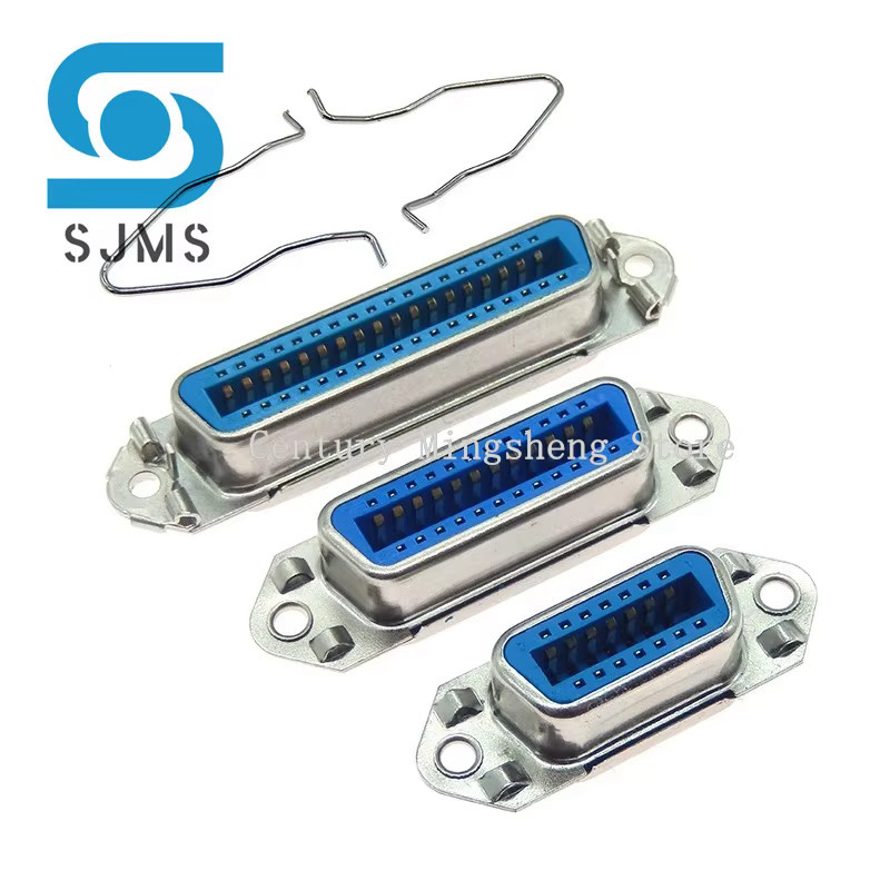 Centronics Stecker Serie 57 Männlich und Weiblich CN 14P 24P 36P 50P 180 Grad Gerade Pin Lötend Blau - Bild 2