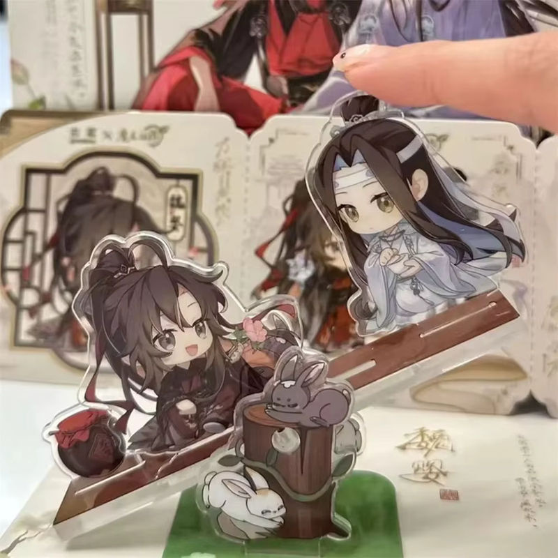 BOOCRE Anime Acryl Aufsteller Großmeister der dämonischen Kultivierung Wei Wuxian und Lan Wangji Cosplay Standfigur mehrfarbig - Bild 2