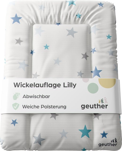 Geuther Wickelauflage Lilly in Blau und Grau mit ÖKO-TEX Standard 100 - Bild 1