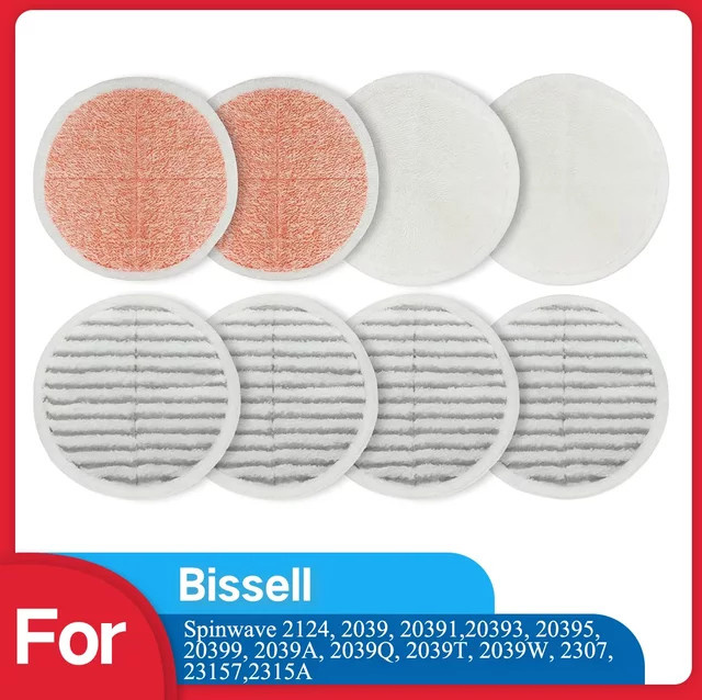 HOME TIMES Ersatz-Wischpads passend für Bissell Spinwave 20399 23157 23159 2039A 2124A 20393 2039T 2039W 20391 20395 2307 2315A - Bild 1