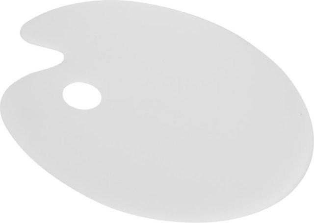 GoolRC Acrylfarbenpalette aus Acryl in Transparent und White, ovale Farbpalette für den Schulkunstbedarf - Bild 1