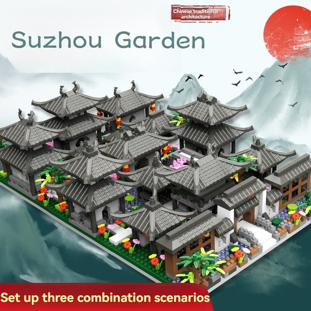 yaafun Suzhou Garten Micro Bausteine, Traditionelle Alte Architektur, Modell - Bild 1