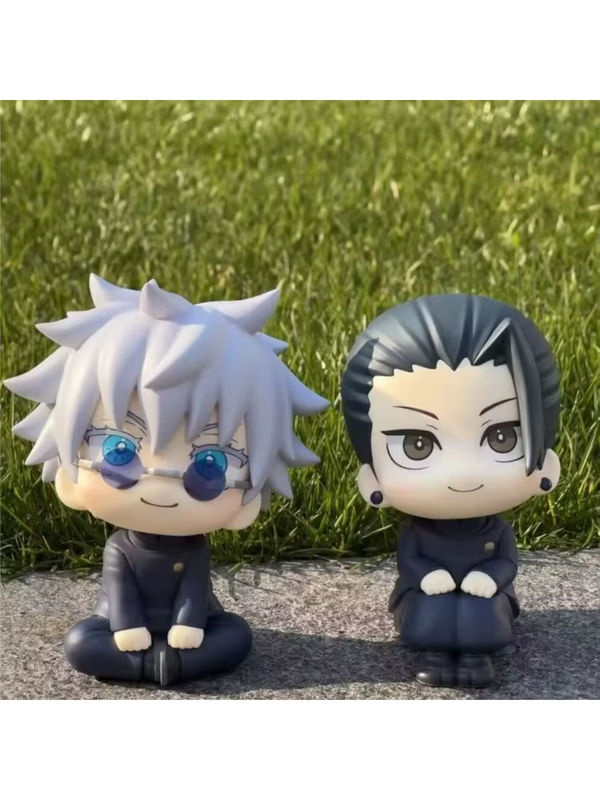 Bandai Jujutsu Kaisen Mini-Figuren Satoru Gojo und Geto Suguru Q-Version Anime-Modelle aus Kunststoff, mehrfarbig, Höhe: 10 cm - Bild 6