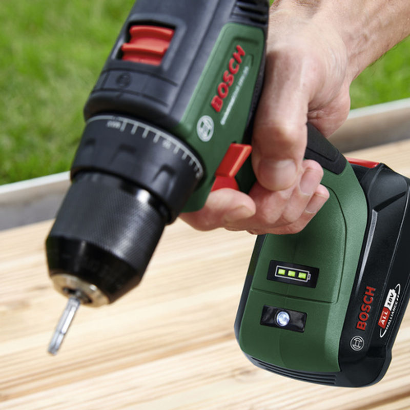 Bosch UniversalDrill 18V-60 Akku-Bohrschrauber in Grün/Schwarz mit 2 Akkus - Bild 4