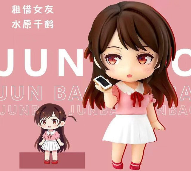52TOYS Rent-A-Girlfriend Chizuru Mizuhara Nendoroid-Puppe, Actionfigur, 10cm - Bild 1