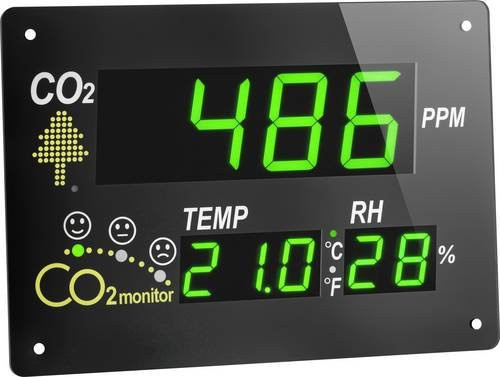 TFA Dostmann AirCo2ntrol Observer Kohlendioxid-Messgerät in Schwarz - Bild 1