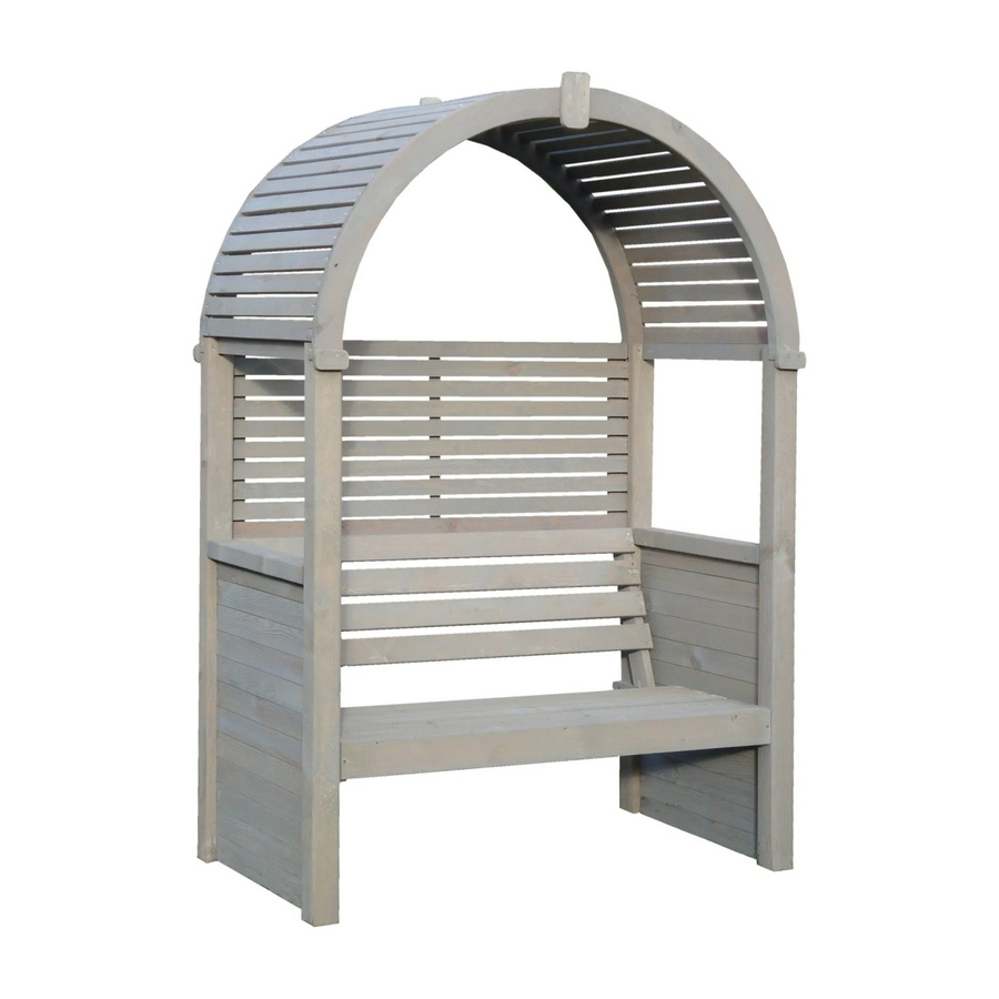 T&J Freisitz Relaks moderner Gartenstuhl in Grau B/T/H: 128 x 196 x 74 cm - Bild 2