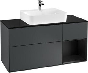 V&B Finion Waschtischunterschrank mit Wandbeleuchtung, Breite: 120 cm, Tiefe: 50,1 cm, Höhe: 50,1 cm, lackiert - Bild 1